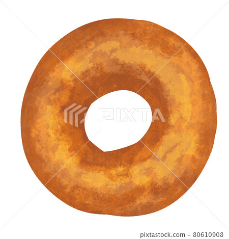 Delicious donut plain decorative illustration Delicious donut plain decorative illustration 80610908