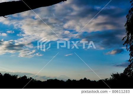 Sakura no Sato blue sky cloud background texture Sakura no Sato blue sky cloud background texture 80611283