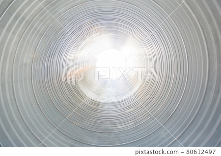 The ventilation pipe is round from the inside. Steel pipes, parts for the construction of industrial The ventilation pipe is round from the inside. Steel pipes, parts for the construction of industrial 80612497