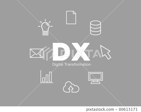 DX icon image - Stock Illustration [80613171] - PIXTA