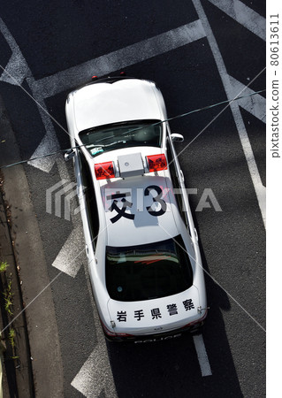 守護東京奧運會的岩手縣警察黑白警車 守護東京奧運會的岩手縣警察黑白警車 80613611