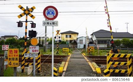 Scenery with railroad crossings <04> (railroad crossings that are not accessible by car) Scenery with railroad crossings <04> (railroad crossings that are not accessible by car) 80615646