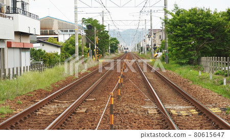 鐵路道口<12>的風景(東海道本線鐵路) 鐵路道口<12>的風景(東海道本線鐵路) 80615647