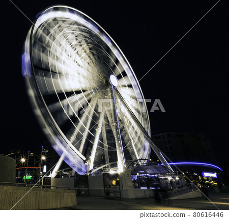 Echo Wheel of Liverpool by night Echo Wheel of Liverpool by night 80616446