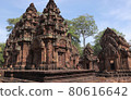 Angkor Wat archaeological site, treasure, Banteay Srei archaeological site / Cambodian landscape 80616642