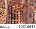 Angkor Wat archaeological site, treasure, Banteay Srei archaeological site / Cambodian landscape 80616644