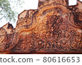 Angkor Wat archaeological site, treasure, Banteay Srei archaeological site / Cambodian landscape 80616653