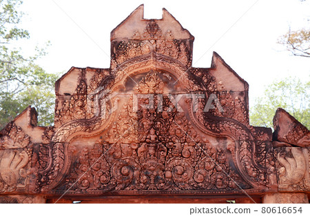 吳哥窟考古遺址、寶藏、Banteay Srei 考古遺址/柬埔寨景觀 吳哥窟考古遺址、寶藏、Banteay Srei 考古遺址/柬埔寨景觀 80616654