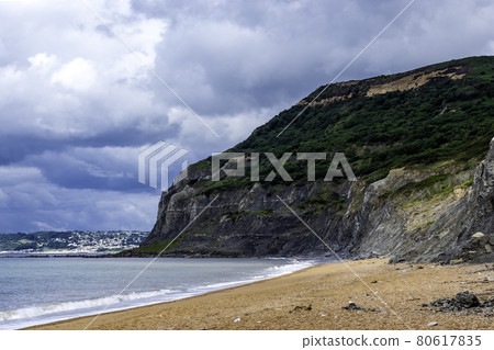 Jurassic Coast before storm, Dorset, UK Jurassic Coast before storm, Dorset, UK 80617835