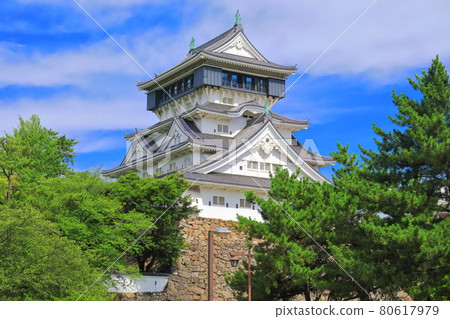 [福岡縣] 晴天下的小倉城天守閣 80617979