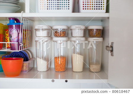 Storage in the kitchen. Storage in the kitchen. 80618467