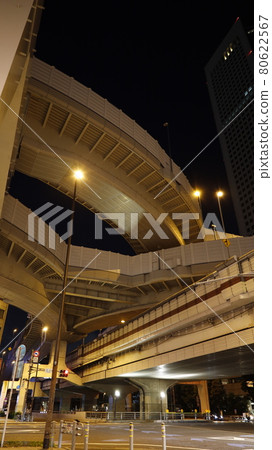 西新宿路口夜景 西新宿路口夜景 80622567