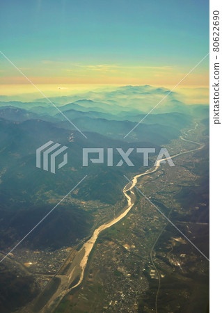 空中拍攝的德島 80622690