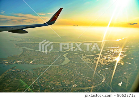 空中拍攝的德島 空中拍攝的德島 80622712