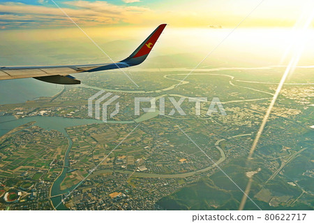 空中拍攝的德島 空中拍攝的德島 80622717