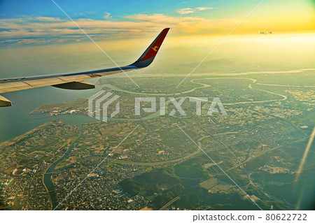 空中拍攝的德島 空中拍攝的德島 80622722
