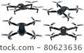 Drone CG type-A Black Original Design_4 Set 02背景透明 80623636