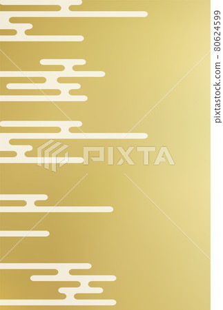 Japanese pattern gold background - Stock Illustration [80624599] - PIXTA