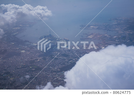 Aerial photograph from an airplane Aerial photograph from an airplane 80624775