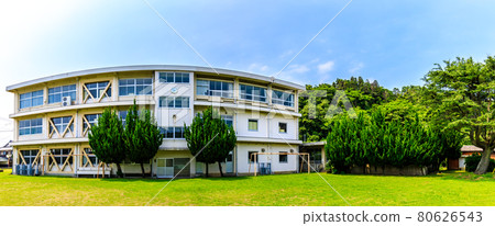 Nagasaki City Konoura Junior High School closed historical record panorama [Nagasaki City] 80626543