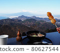 在富士山前吃的餃子和烏冬面 80627544