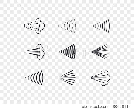Aerosol, drop, spray icon set. Vector illustration. Flat design. Aerosol, drop, spray icon set. Vector illustration. Flat design. 80628114