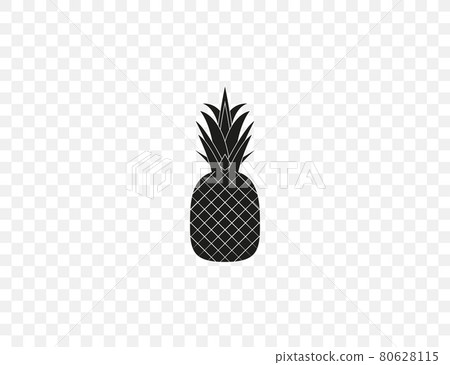 Ananas, fruit, pineapple icon. Vector illustration. Flat design. 80628115