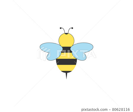 Bee, Cute bee, beetle, honey icon. Vector illustration. Flat design. Bee, Cute bee, beetle, honey icon. Vector illustration. Flat design. 80628116