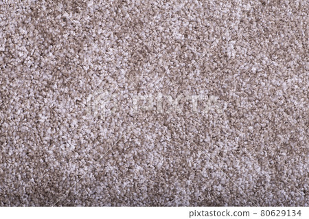Carpet covering background. Pattern and texture of light brown colour carpet. Copy space. Carpet covering background. Pattern and texture of light brown colour carpet. Copy space. 80629134
