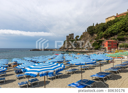 Beach of the Monterosso al Mare Village - Cinque Terre Liguria Italy 80630176