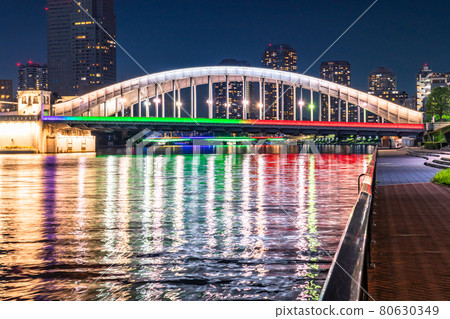 《Tokyo》 Night view of Katsudoki Bridge, Tokyo Bay Area 《Tokyo》 Night view of Katsudoki Bridge, Tokyo Bay Area 80630349