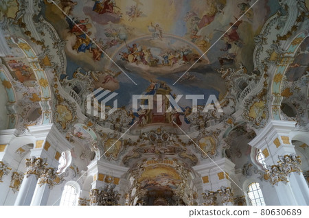 Pilgrimage Church of Wies, Germany Rococo ceiling painting 80630689