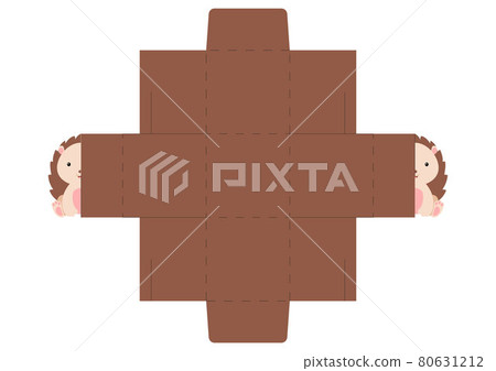 Simple packaging favor box hedgehog design for sweets, candies, small presents, bakery. Party package die cut template, great design for any purposes, birthdays, baby showers, halloween, christmas. Simple packaging favor box hedgehog design for sweets, candies, small presents, bakery. Party package die cut template, great design for any purposes, birthdays, baby showers, halloween, christmas. 80631212