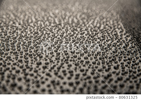 Water drops on car body. Hydrophobic effect. Water drops on car body. Hydrophobic effect. 80631325