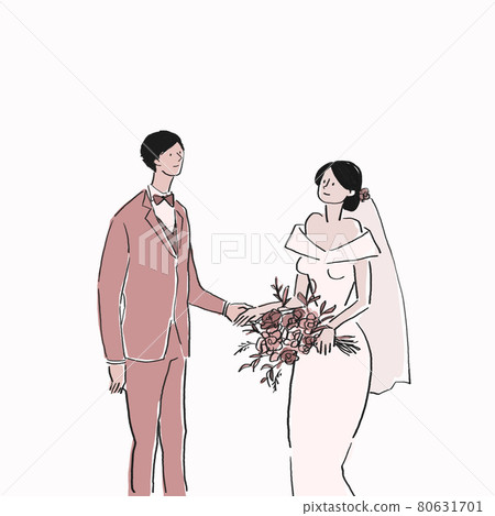 迎面情侶新娘新郎婚禮婚慶婚禮新娘捧花A 80631701