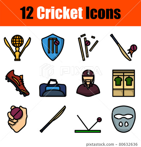 Cricket Icon Set Cricket Icon Set 80632636
