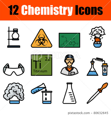Chemistry Icon Set Chemistry Icon Set 80632645