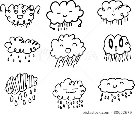 孩子畫的可愛的雲塗鴉集 孩子畫的可愛的雲塗鴉集 80632679