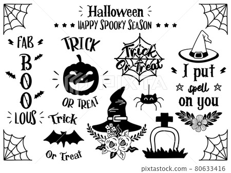 Magical halloween quote illustration Vector for banner 80633416