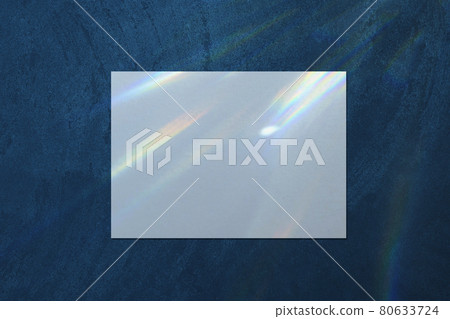 Empty white horizontal rectangle poster mockup on dark blue background Empty white horizontal rectangle poster mockup on dark blue background 80633724