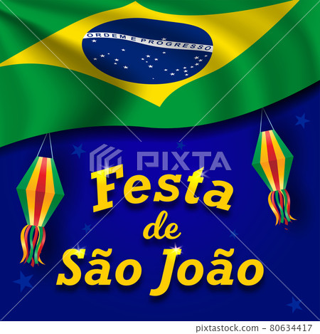 Traditional Brazilian celebration banner. 80634417
