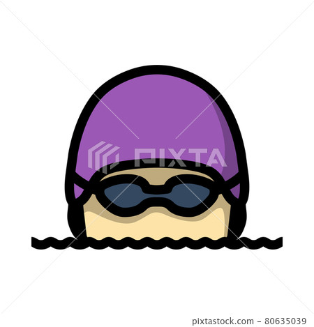 Icon Of Swimming Man 80635039