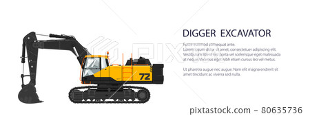 Construction equipment banner 80635736