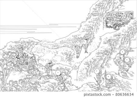Katsushika Hokusai Image People Mountaineering Line 80636634