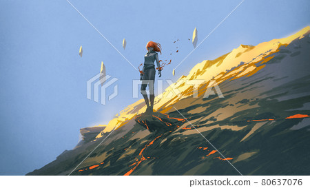 the mysterious red girl 80637076