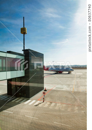 Photo of boarding gate in airport Photo of boarding gate in airport 80637740