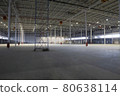 Empty Warehouse With Scaffold 80638114