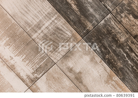 Light and dark wood floor parquet or laminate with abstract pattern texture, boards background 80639391