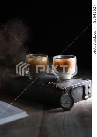 Coffee in a glass 80641627