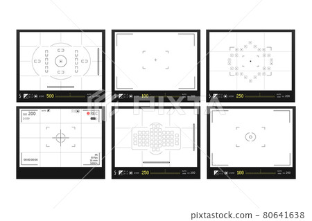Screen modes video and photo shooting template 80641638